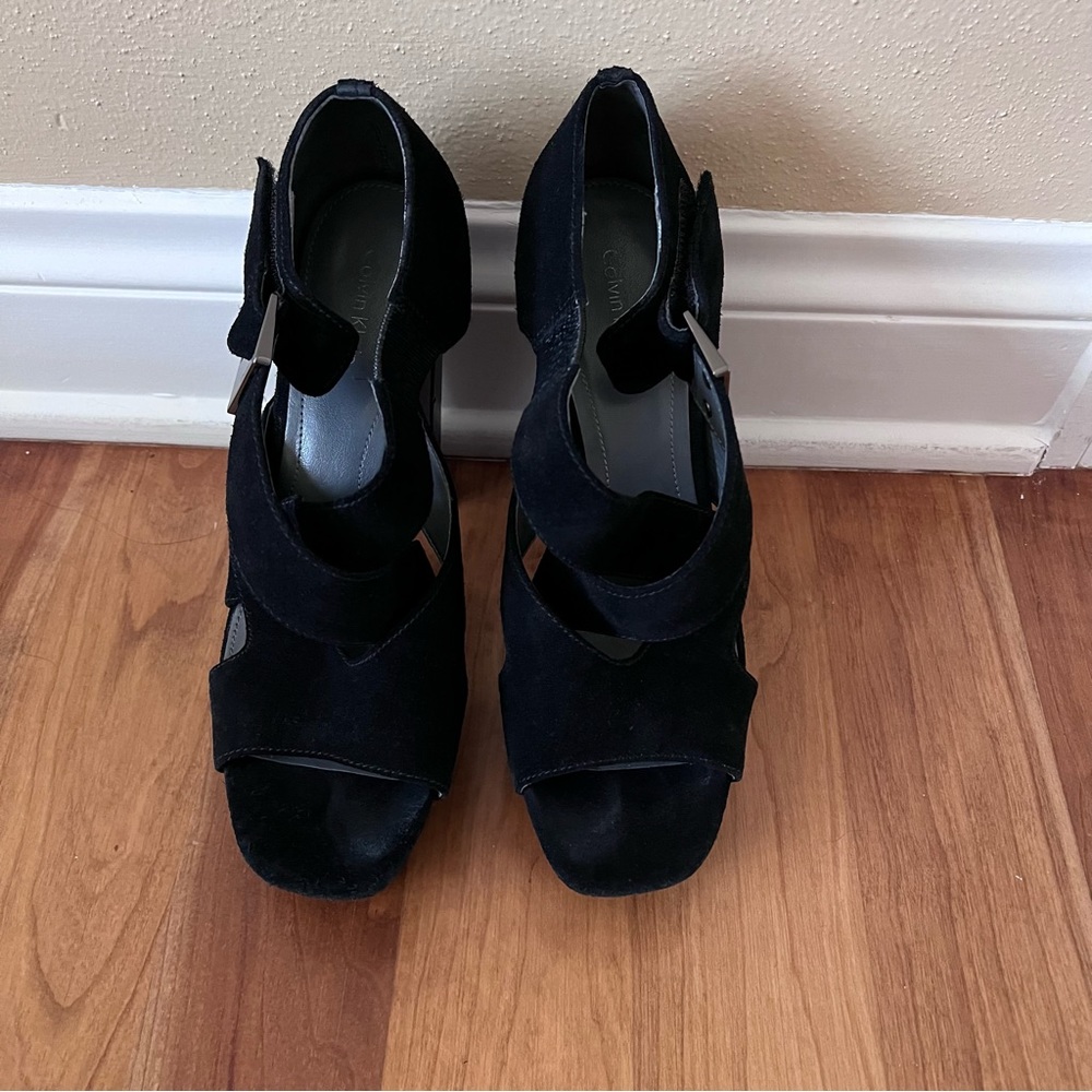 Calvin Klein suede High Heel Sandals